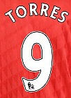 2010-11 Liverpool Fernando Torres Home Shirt Printing