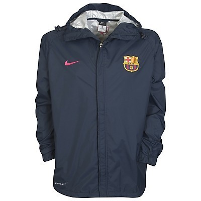 2010-11 Barcelona Nike Rainjacket (Navy)