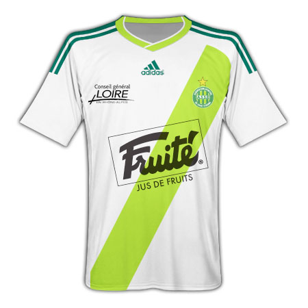 2010-11 St Etienne Adidas Away Football Shirt