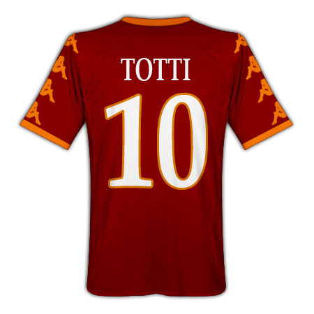 2010-11 Roma Kappa Home Shirt (Totti 10)