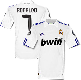 2010-11 Real Madrid UCL Home Shirt (Ronaldo 7)