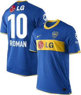 2010-11 Boca Juniors Nike Home Shirt (Roman 10)
