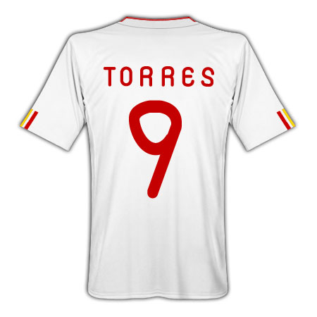 2011-12 Spain Away Football Shirt (Torres 9)