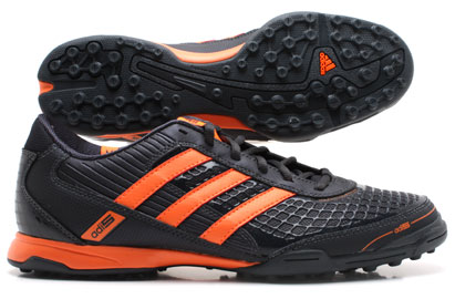 Adi 5 X Astro Turf /3G Football Trainer Kids Black/Warning Orang