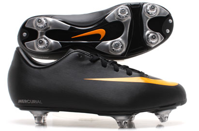 Mercurial Victory SG Football Boots Kids Black/Circuit Orange