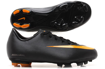 Mercurial Victory FG Football Boots Kids Black/Circuit