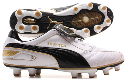 King Finale FG Football Boots White-Black-Gold