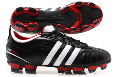 AdiNova IV TRX FG Kids Football Boots Black/ White/ Scarlet