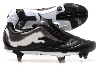 Powercat 3.10 SG Football Boots Black / White / Silver