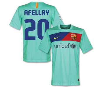 2010-11 Barcelona Nike Away Shirt (Afellay 20)