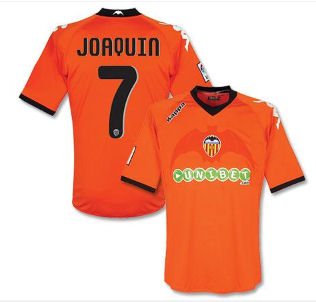 2010-11 Valencia Kappa Away Shirt (Joaquin 7)