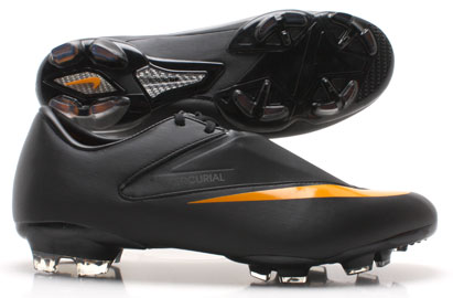 Mercurial Glide FG Football Boots Black/Circuit Orange