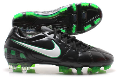 Total 90 Laser III FG Football Boots Black-White-Electric Green