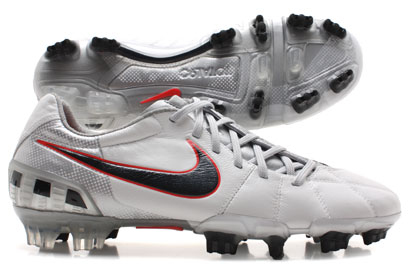 Total 90 K Leather Laser III FG Football Boots Summit White-Blac