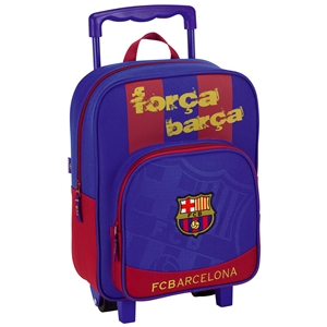 Barcelona FC Small Rucksack With Wheels