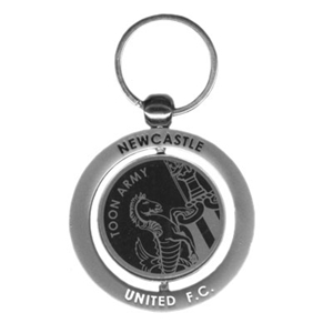 Newcastle United FC Crest Spinner Keyring