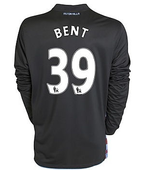 2010-11 Aston Villa Nike Long Sleeve Away Shirt (Bent 39)