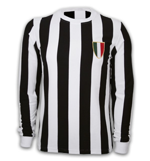 Juve 1970's Long Sleeve Retro Shirt 100% cotton