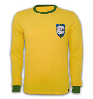 Brazil WC 1970 Long Sleeve Retro Shirt 100% cotton