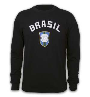 Brazil Goalie 1970's Long Sleeve Retro Shirt 100% cotton