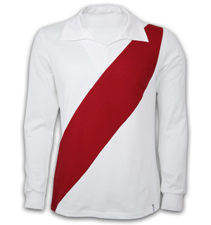 River Plate 1960's Long Sleeve Retro Shirt 100% cotton