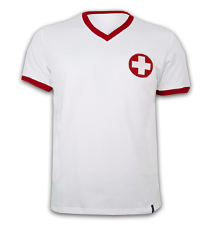Switzerland Away 1970's Short Sleeve Retro Shirt 100% cotton