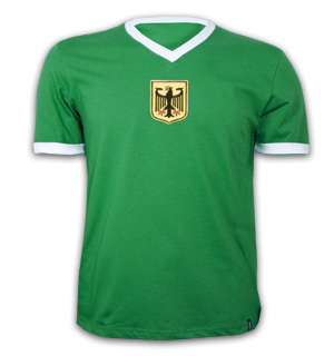 Germany Away 1970's Short Sleeve Retro Shirt 100% cotton