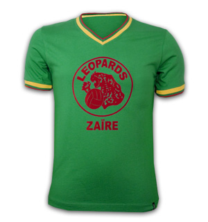 Za?re WC 1974 Qualification Short Sleeve Retro Shirt 100% cotton