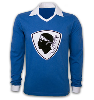 Bastia 1977/78 Long Sleeve Retro Shirt 100% cotton