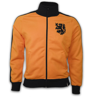 Holland 1970's Retro Jacket polyester / cotton (Orange)