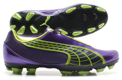 V5-10 FG Football Boots Purple / Ebony