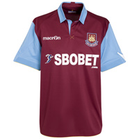 2010-11 West Ham United Home Football Shirt