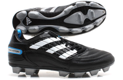 Predator Absolado X FG Football Boots Blk-White-Cyan Kids