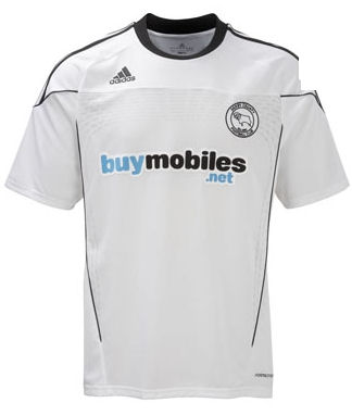 2010-11 Derby County Adidas Home Football Shirt
