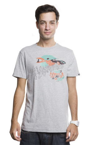 Booze, Birds & Fast Cars T-Shirt // Grey Mꬩe 100% cotton