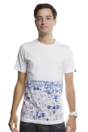 Sammy Stein T-Shirt // White 100% cotton