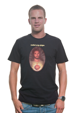 Football Is My Religion T-Shirt // Black 100% cotton