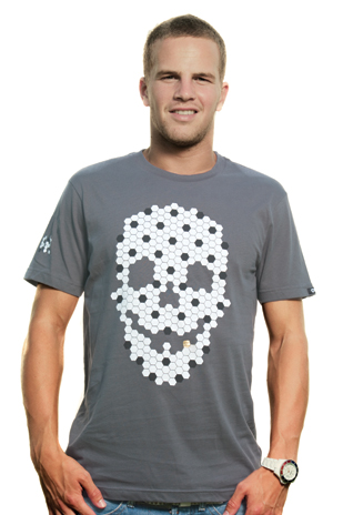 Skull T-Shirt -- Dark Grey 100% cotton