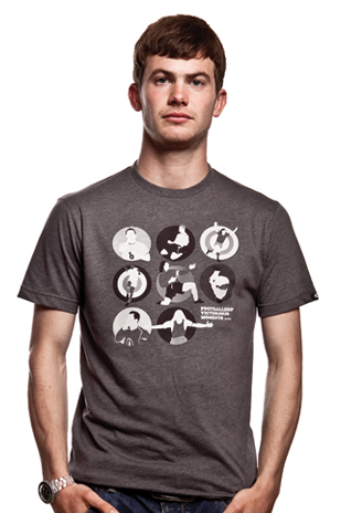 Victory T-Shirt // Dark Grey M�l�e 100% cotton