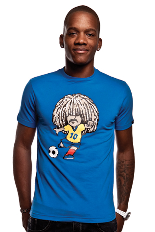 Carlos T-Shirt // Blue 100% cotton