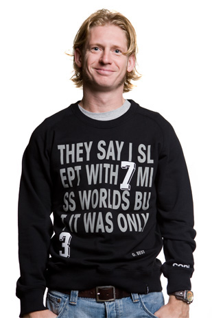 Mens They Say Sweater // Black 70% Cotton/30% Polyester