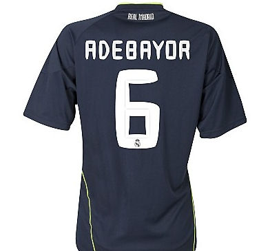 2010-11 Real Madrid Away Shirt (Adebayor 6)