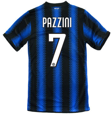2010-11 Inter Milan Nike Home Shirt (Pazzini 7)