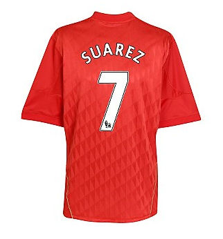 2010-11 Liverpool Home Shirt (Suarez 7)