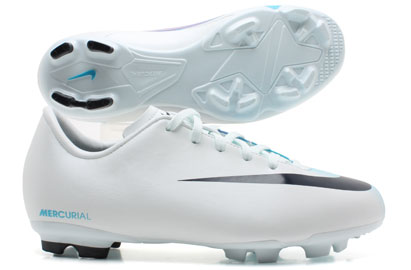 Mercurial Victory FG Obsidian/Teal Kids