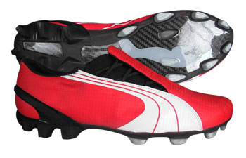V1-06 FG Football Boots Red / Wht / Black