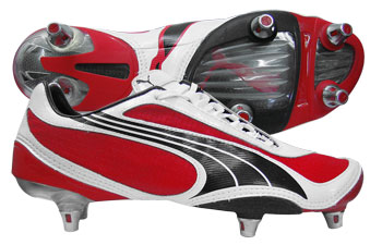 V1-08 SG Football Boots Red / White / Black