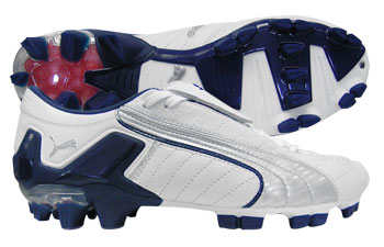 V-Konstrukt FG Football Boots White-Silver-Blue