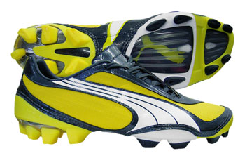 V1-08 FG Football Boots Yellow / Charcoal