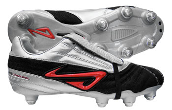 Spoiler SG Football Boots Silver / Black / Red